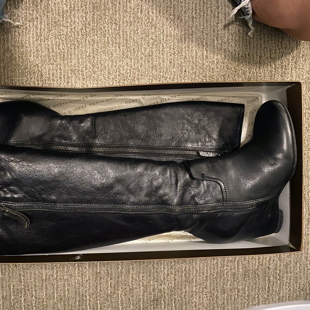 Hidden Wedge Knee High Boot